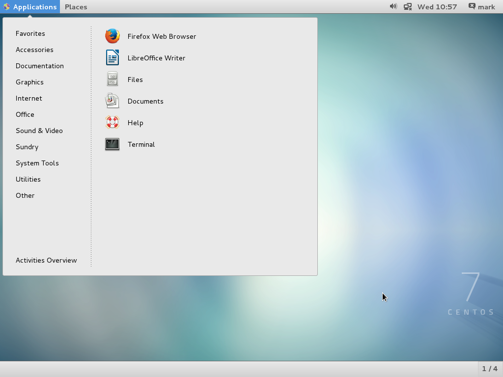 CentOS 7 GNOME 3