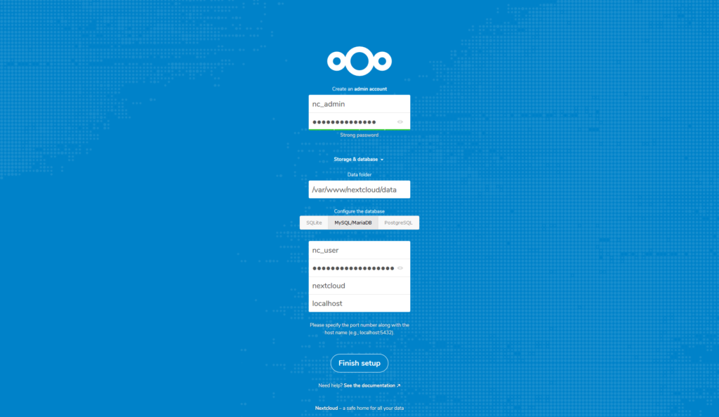 NextCloud 15 Installation