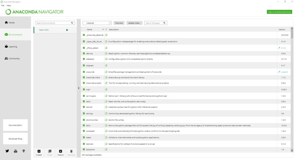 Install packages anaconda navigator - qustdigi
